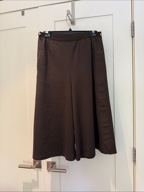Skirt Wide Leg Brown Skirt-Pants